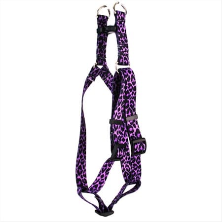 Leopard Purple Step-In Harness - Small